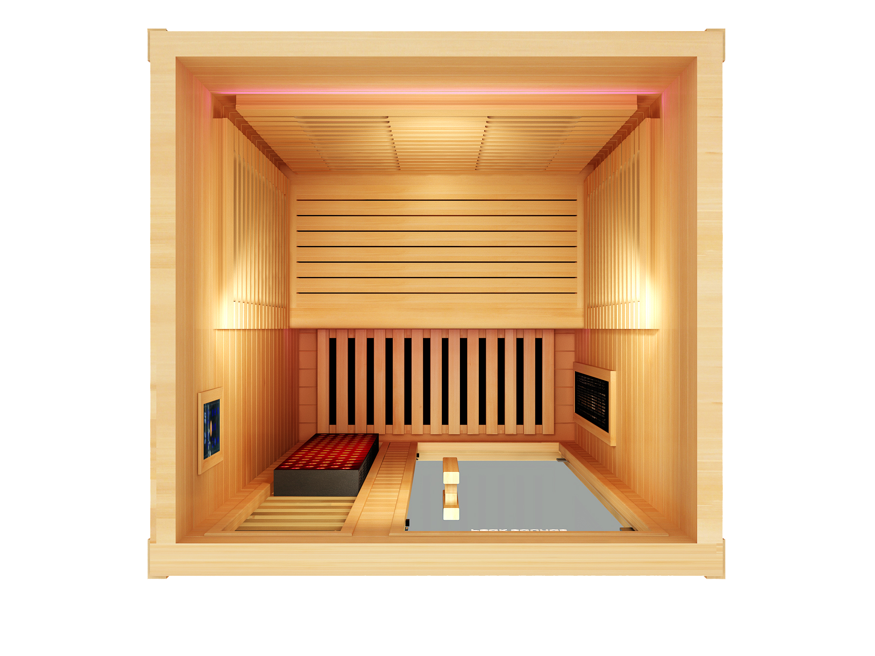 Peak Saunas Shasta 1-Person Full Spectrum Infrared Sauna with XL Medical-Grade Red Light Therapy & Smart WiFi App Control