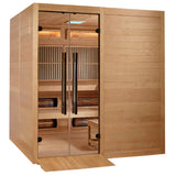 The Toledo 6 Person Luxury Indoor Hybrid Sauna with Retractable Bench