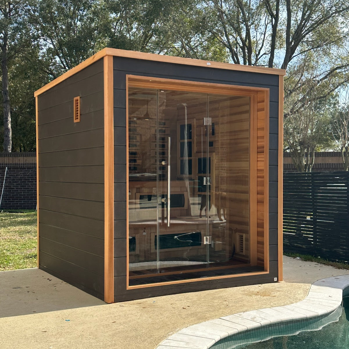 The Karlstad 6 Person Luxury Outdoor Hybrid Sauna