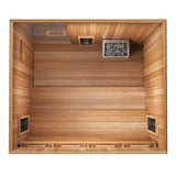 Trinity: 4 Person Indoor Hybrid Sauna