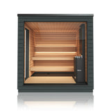 SaunaLife 5-Person Pre-Assembled Outdoor Sauna | Model G6 Sauna Life