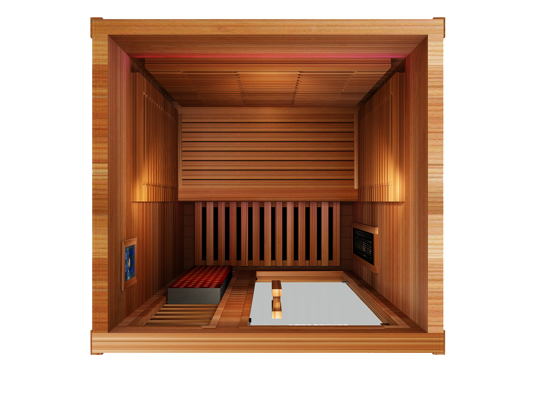 Peak Saunas Rainier 1-Person Indoor Near Zero EMF Full Spectrum Infrared Sauna with XL Medical-Grade Red Light Therapy & Smart WiFi App Control
