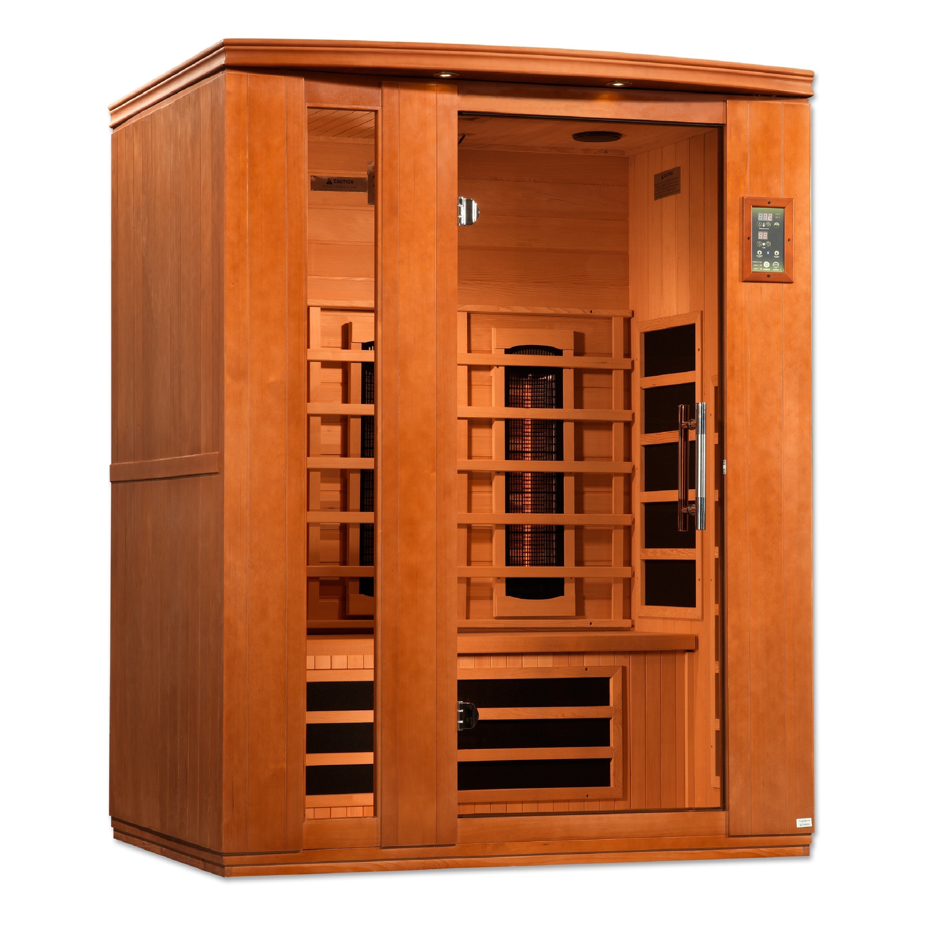 Dynamic Lugano Full Spectrum Near Zero EMF (Under 2MG) FAR Infrared Sauna (3 Person) Dynamic Saunas