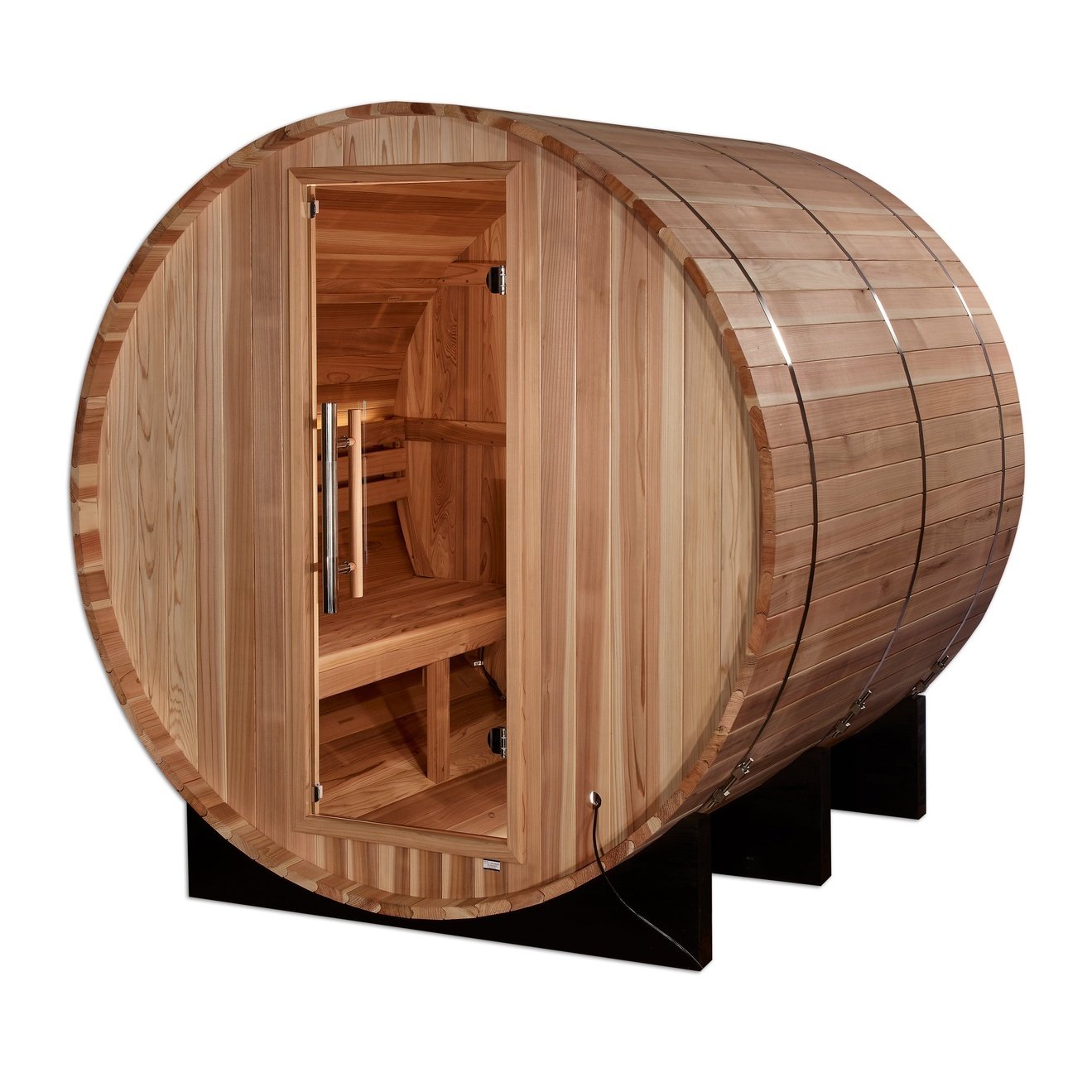 Golden Designs "Arosa" Traditional Steam Barrel Sauna (4 Person) Golden Designs