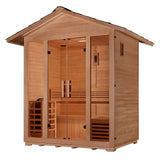 Golden Designs "Vorarlberg" Outdoor Traditional Steam Sauna (5 Person) Golden Designs