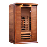 Eden: 2 Person Cedar Near Zero EMF Indoor Full Spectrum Infrared Sauna