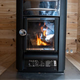 Harvia M3 16.5kW Wood Burning Stove Package w/ Chimney Kit, Protective Bedding, Sheath, Stones