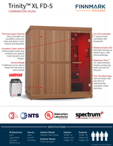 Fortress: 4 Person Indoor Hybrid Sauna