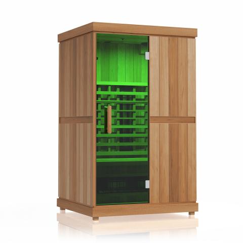 Harmony: 2 Person Indoor Full Spectrum Infrared Sauna with Red Light Therapy