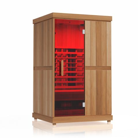 Harmony: 2 Person Indoor Full Spectrum Infrared Sauna with Red Light Therapy